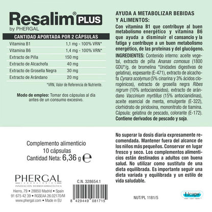 Phergal Resalim Plus 10 Cápsulas-10