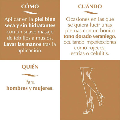 ELIFEXIR Dermo Maquillaje Piernas Efecto Bronceador Drenante 150ml-6