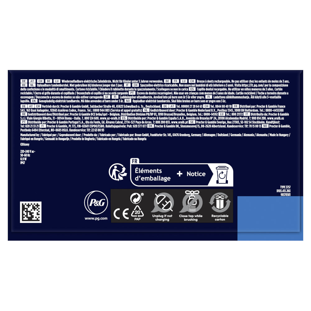 ORAL-B Cepillo Dental Pro Kids 3 Box Frozen 1 unidad