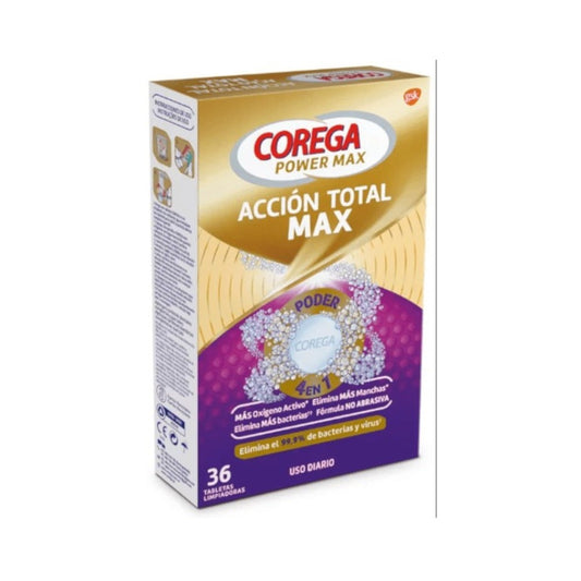COREGA Acción Total 36 Tabletas Limpiadoras-1