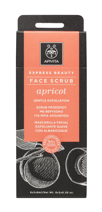 Apivita Mascarilla Facial Exfoliante Suave Apricot 2x8ML-1