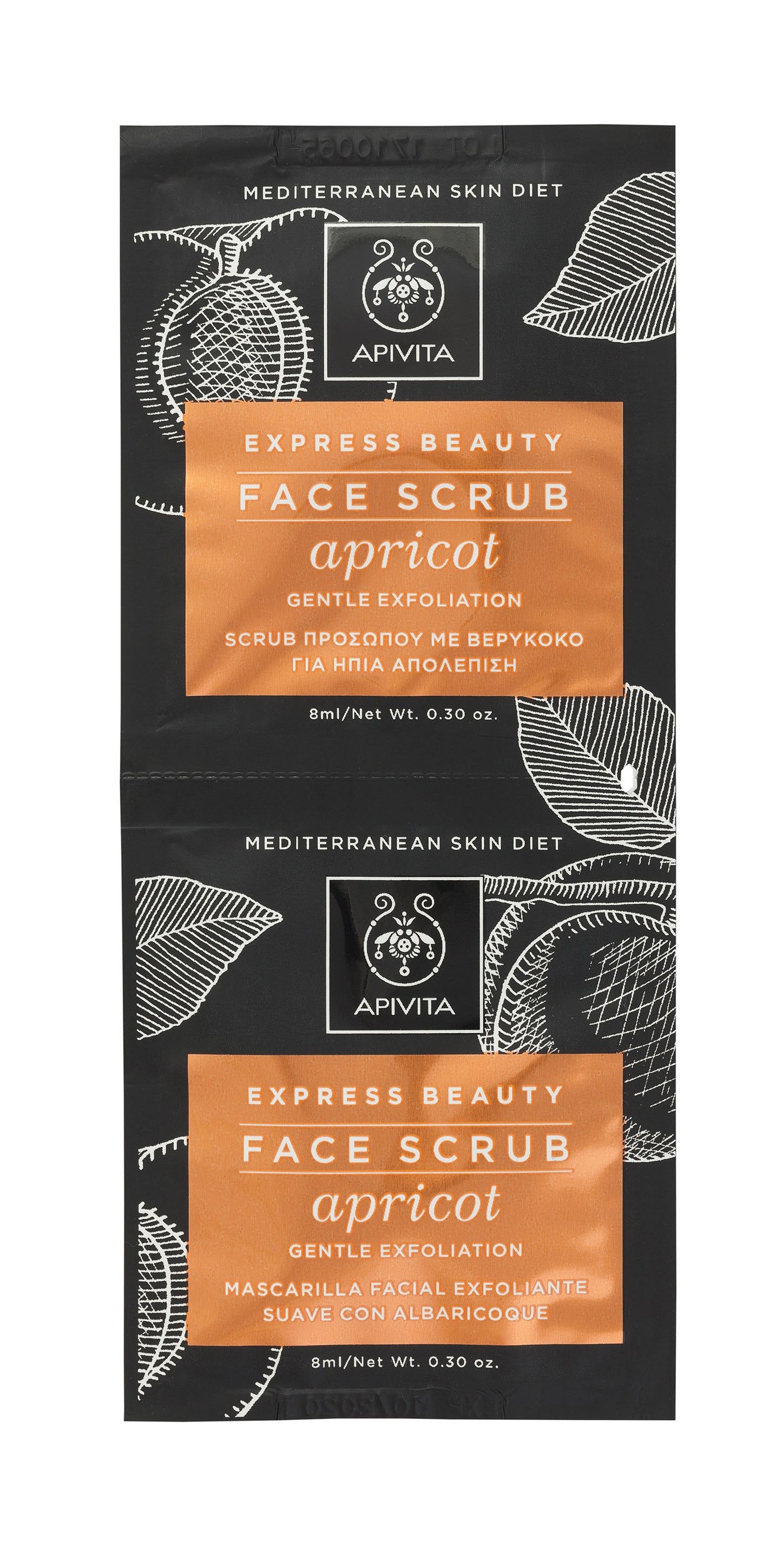 Apivita Mascarilla Facial Exfoliante Suave Apricot 2x8ML-2