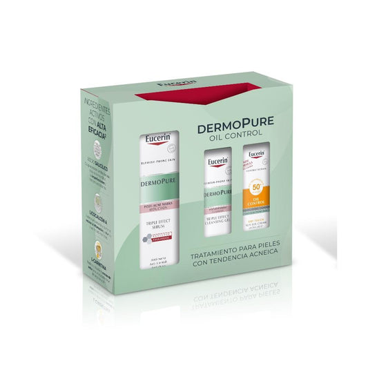 Eucerin Pack Dermopure Triple Efecto Sérum 40ml + Mini Gel 20ml + Mini Sun Face Oil Control 20ml-1
