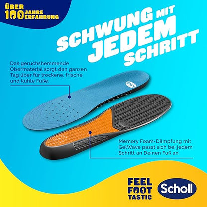 SCHOLL Professional Gel Activ Semelle intérieure pour hommes Taille 40 - 46,5