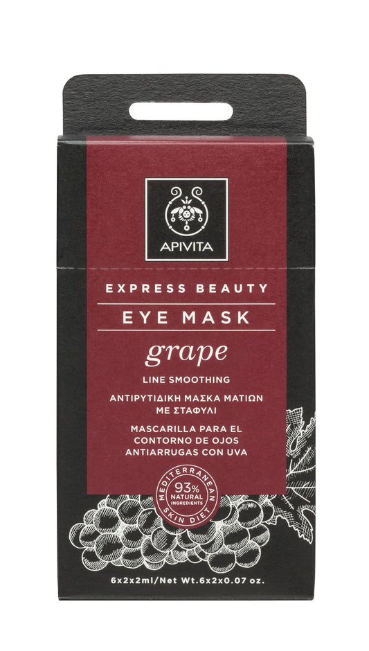 Apivita Mascarilla Contorno de Ojos Grape Antiarrugas Grape 2x2ML-1