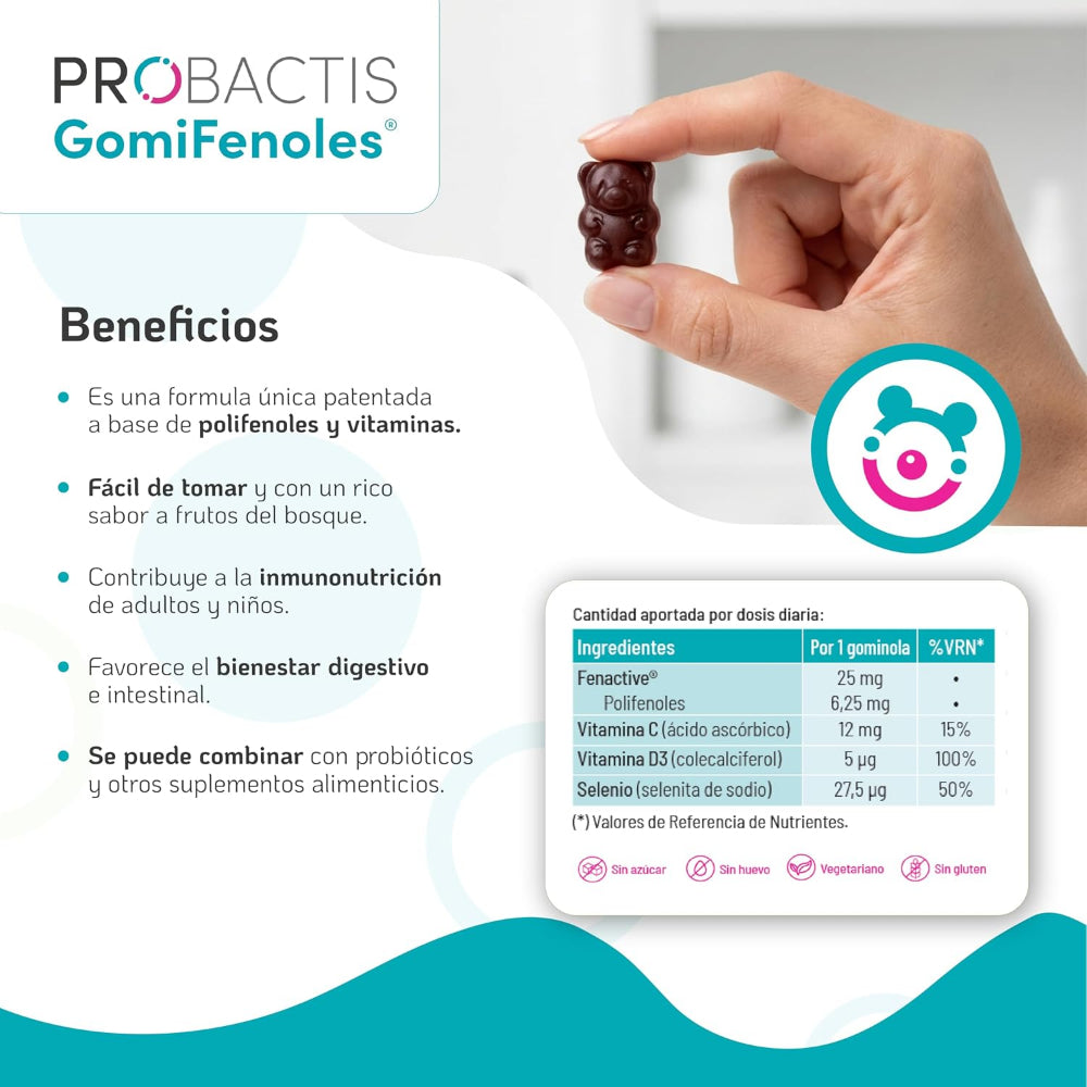 Probactis Gomifenoles 60 Gominolas