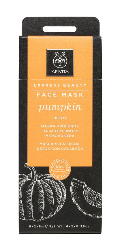 Apivita Mascarilla Facial Detox Pumpkin 2x8ML-1