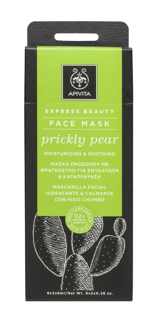 Apivita Mascarilla Prickly pear Facial Hidratante & Calmante Prickly Pear 2x8ML-1