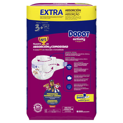 Dodot Activity Extra Jumbo Pack Talla 3 (60 uds)-2