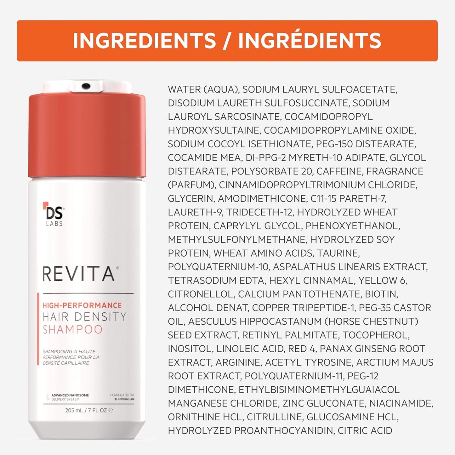 REVITA High Performace Shampoo Hair Desnsity 925ml