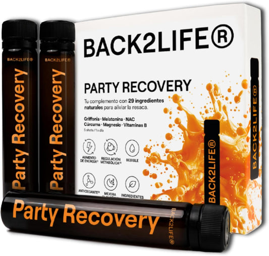 Back2Life Multivitamínico Anti Resaca 25mlx5 unidades