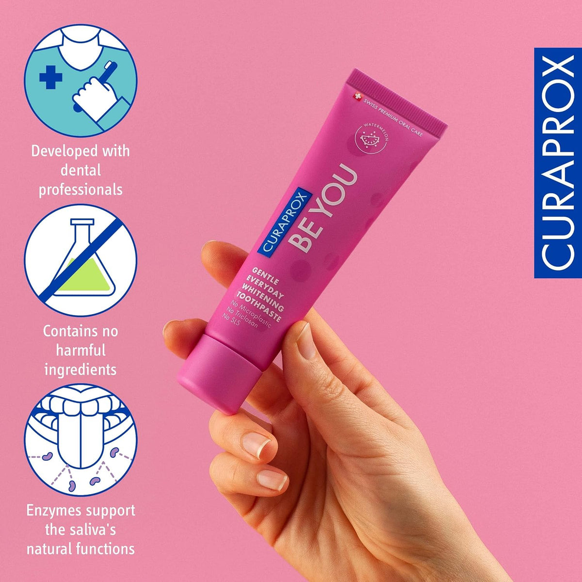 Curaprox Be You Pasta de Dientes Sandía Rosa 60 ml