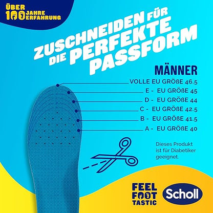 SCHOLL Professional Gel Activ Semelle intérieure pour hommes Taille 40 - 46,5