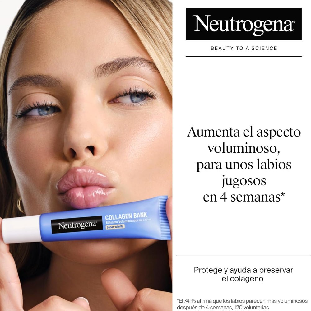 Neutrogena Collagen Bank Bálsamo Voluminizador de Labios Sabor vainilla 12ml
