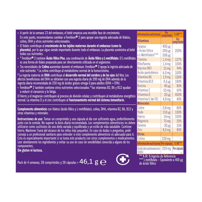 FEMIBION 2 Embarazo Duplo 2x 28 Comprimidos + 28 Cápsulas (8 semanas)-11