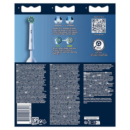 ORAL-B CrossAction Recambio Cepillo de Dientes Eléctrico con CleanMaximiser 9 Cabezales-9