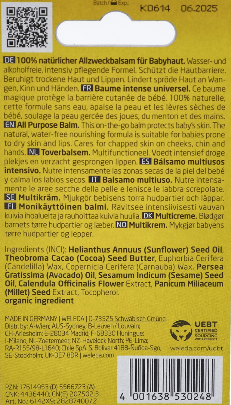WELEDA Bebé Bálsamo Multiusos de Caléndula 25 gr-3