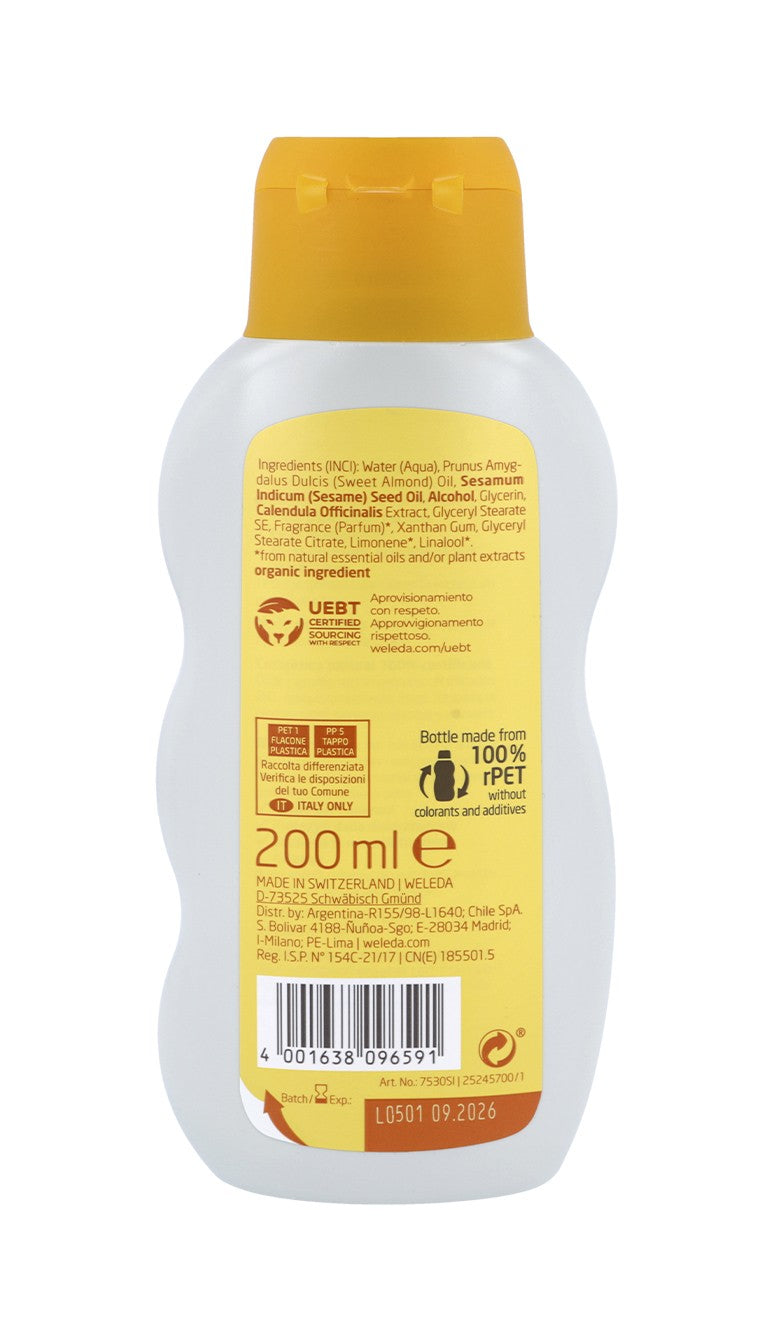 WELEDA Crema de Baño de Caléndula Bebé 200ml-4