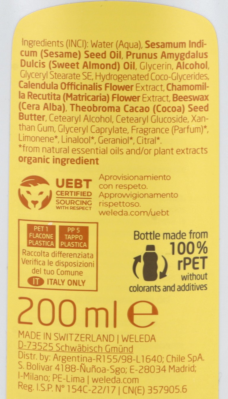 WELEDA Leche Corporal de Caléndula Bebé 200ml-2