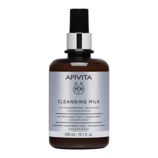 Apivita Leche Limpiadora 3 en 1 Rostro y Ojos 300 ml-1