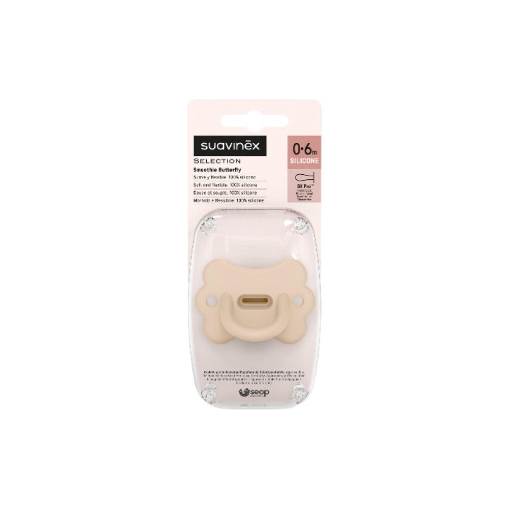 Suavinex Chupete Smoothie Butterfly Tetina Fisiológica SX Pro 0-6M Beige-2