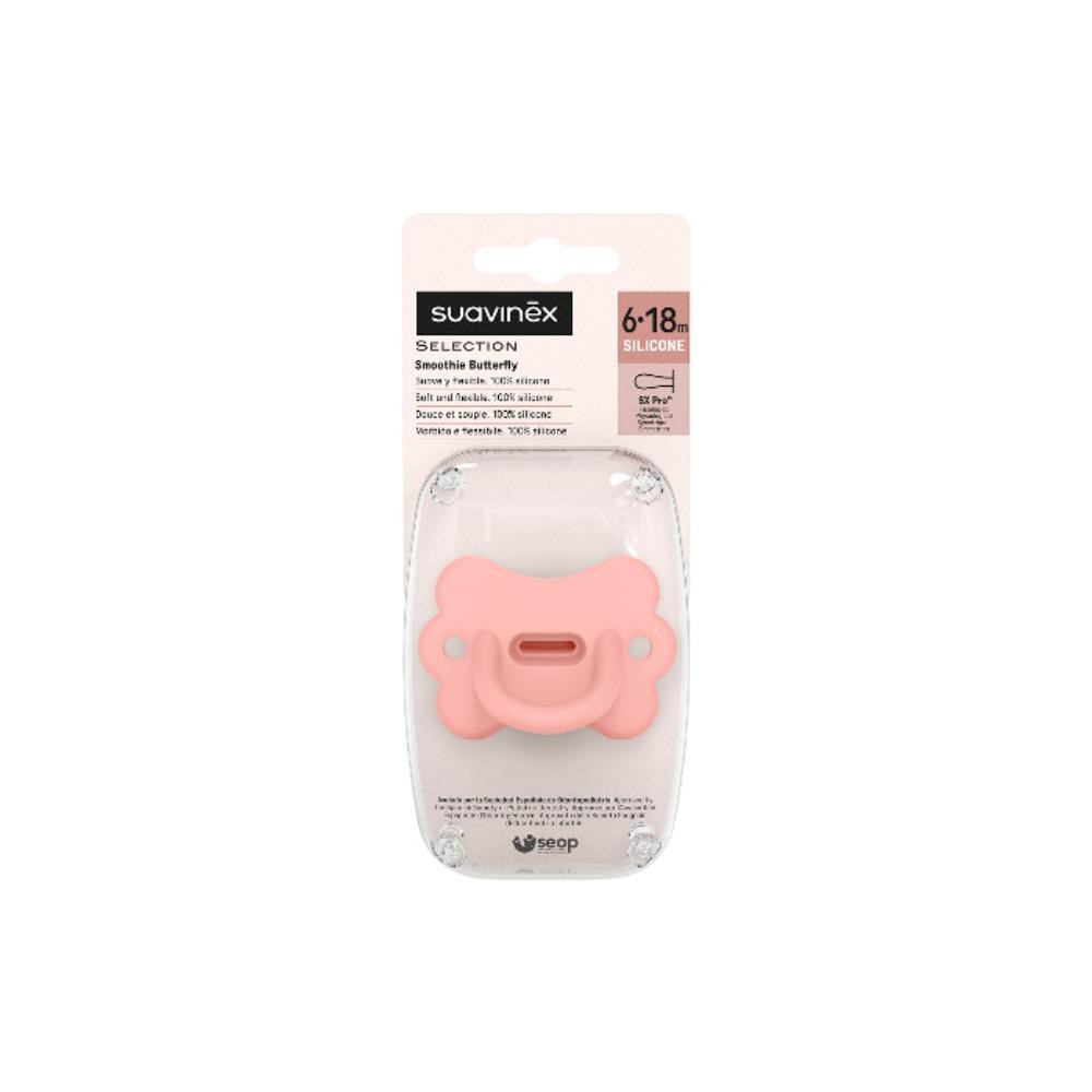 Suavinex Chupete Smoothie Butterfly Tetina Fisiológica SX Pro 6-18M Rojo-2
