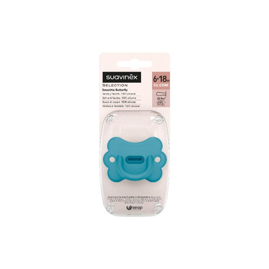 Suavinex Chupete Smoothie Butterfly Tetina Fisiológica SX Pro 6-18M Azul Oscuro-1