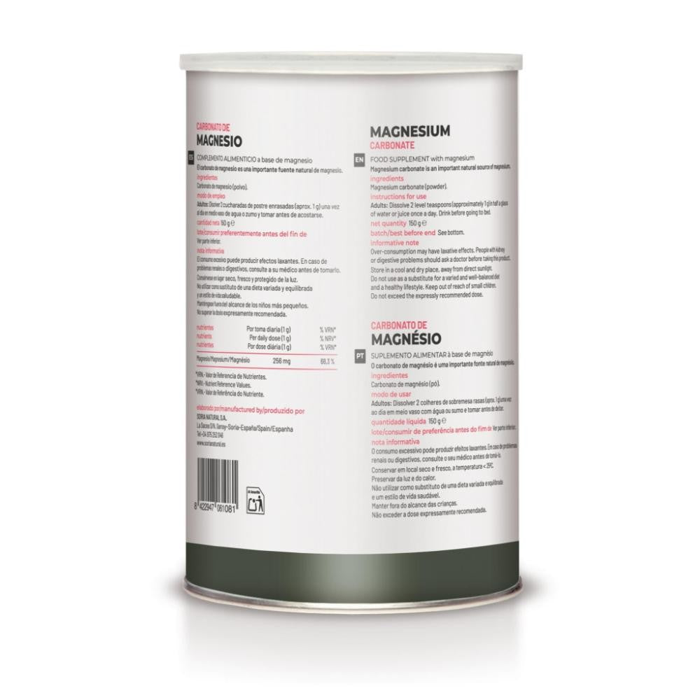 Soria Natural Carbonato Magnesio 150 g-2