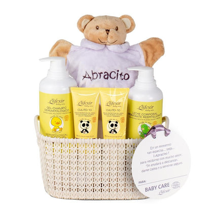 ELIFEXIR Baby Care Canastilla Gel champú + Leche corporal+ Crema Zona del Pañal-2