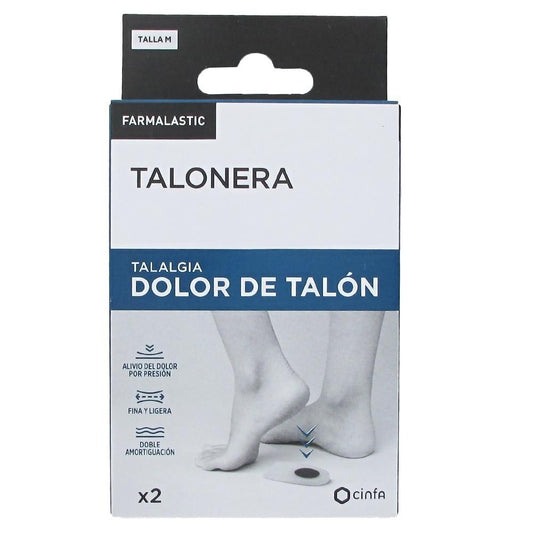 FARMALASTIC Talonera Dolor de Talón Talla M 2 uds