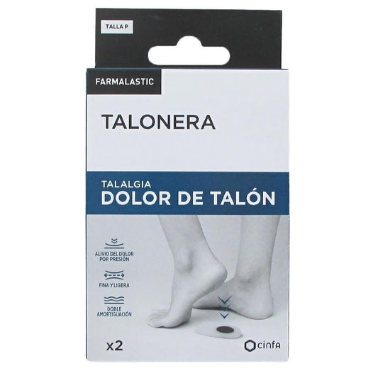 FARMALASTIC Talonera Dolor de Talón Talla P 2 uds