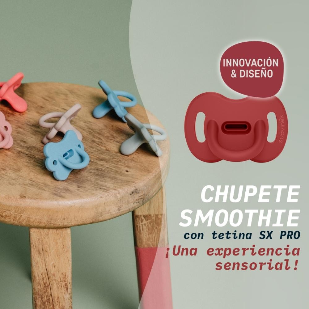 Suavinex Chupete Smoothie Butterfly Tetina Fisiológica SX Pro 6-18M Rojo-5