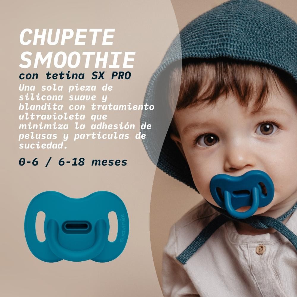 Suavinex Chupete Smoothie Butterfly Tetina Fisiológica SX Pro 6-18M Azul-6