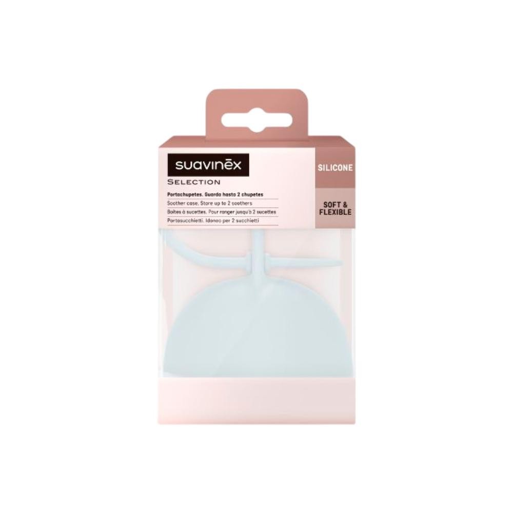 SUAVINEX Portachupetes de Silicona Azul Claro 1 ud-2
