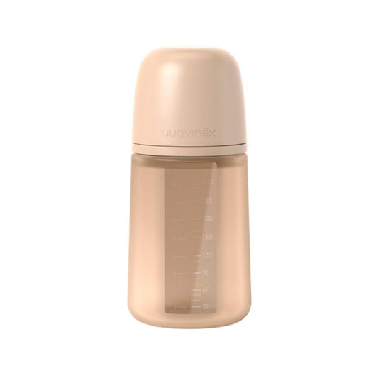 SUAVINEX Biberón Silicona Tetina SX Pro Flujo Medio Beige 240 ml-1