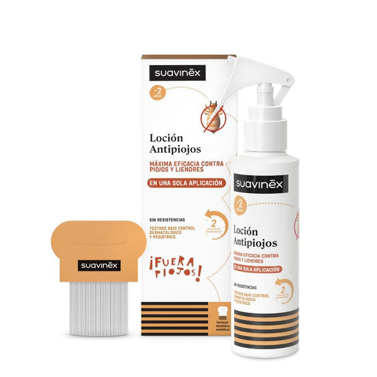 SUAVINEX Lotion Anti-Poux 125 ml + Peigne à Lentes