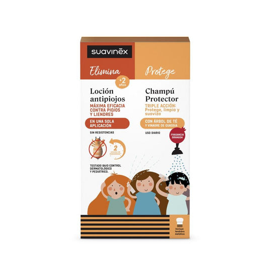 SUAVINEX Set Lotion Anti-Poux 125 ml + Shampoo Protecteur 250 ml
