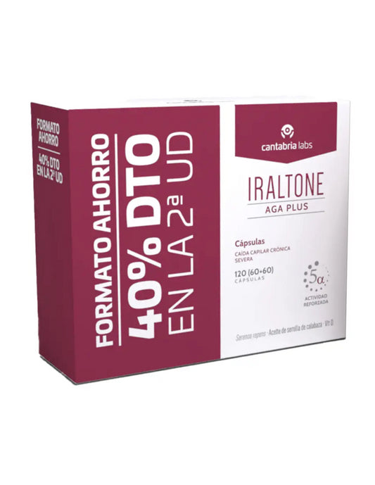 IRALTONE AGA Plus Anticaída 120 Cápsulas-1
