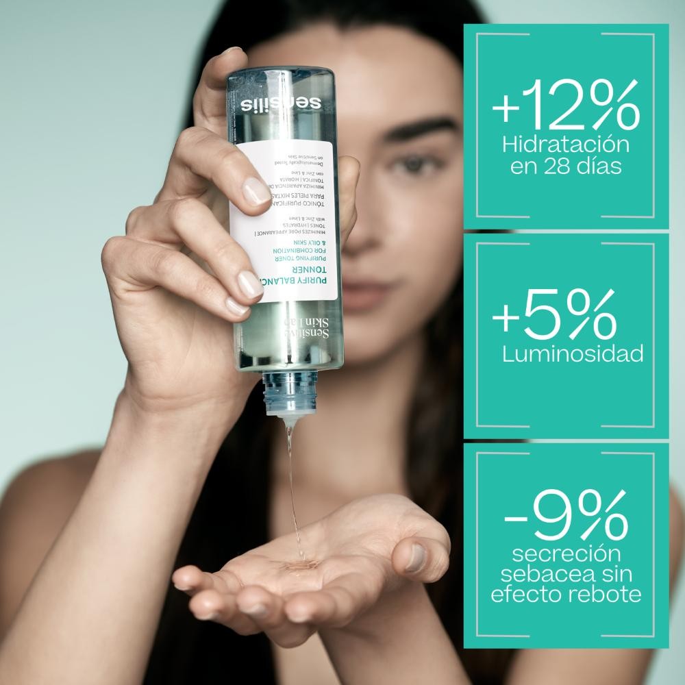 SENSILIS Tónico Purificante Purify Balancing Toner Pieles Mixtas y Grasas 200ml-4