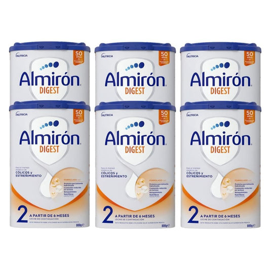 ALMIRÓN Digest 2 Lait de Continuation PACK ÉCONOMIQUE 6x800gr