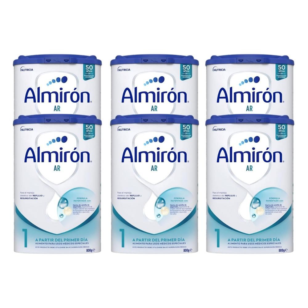 ALMIRÓN AR 1 Anti-Regurgitación Leche para Lactantes PACK AHORRO 6x800gr-1