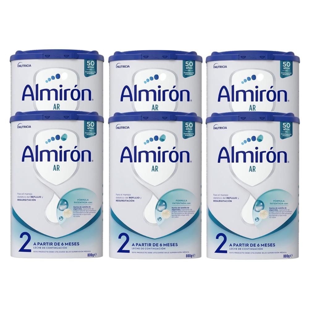 ALMIRÓN AR 2 Anti-Regurgitación Leche de Continuación PACK AHORRO 6x800gr-1