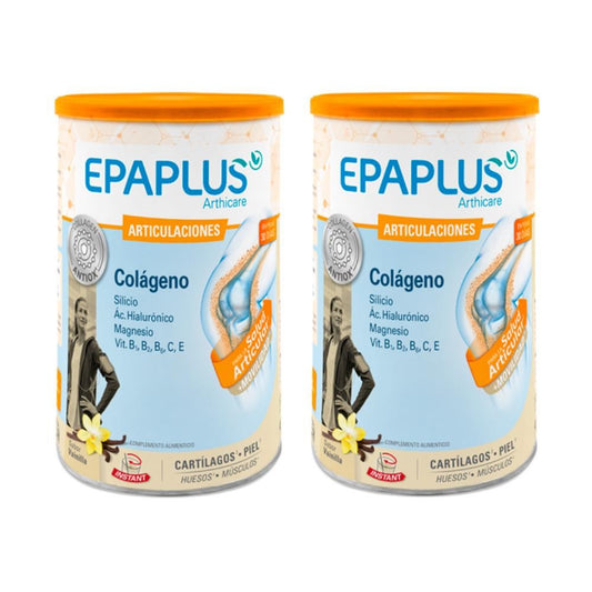 EPAPLUS Arthicare Collagène + Silicium + Hyaluronique + Magnésium Instant Vanille DUPLO 2x325gr