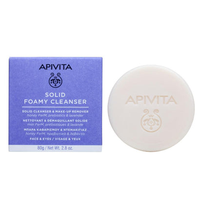 Apivita Solid Foamy Cleanser Desmaquillante Sólido 80 g-2