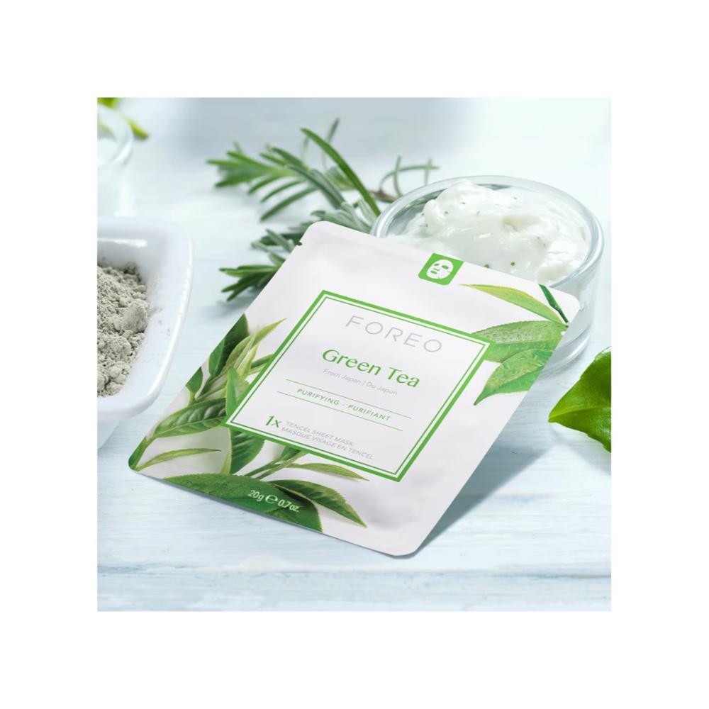 Foreo Mascarilla Facial de Té Verde Eco 3 uds-6