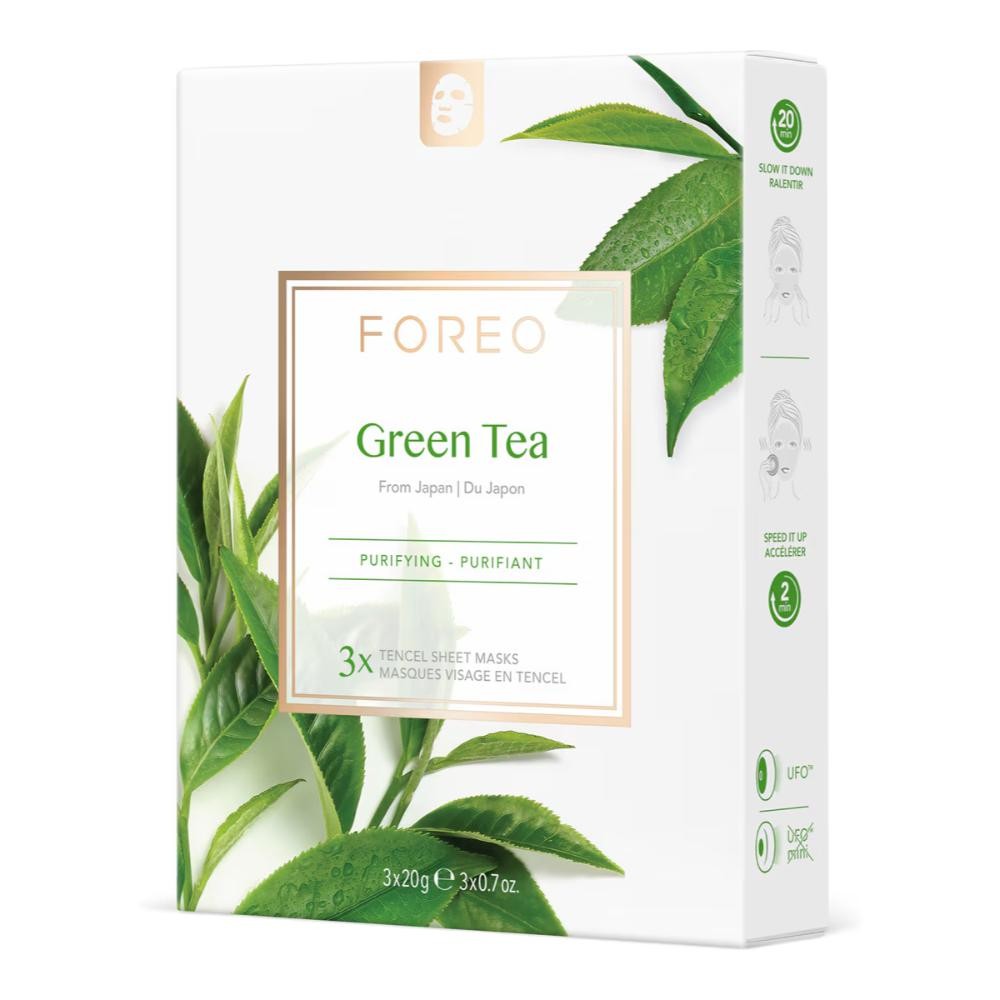 Foreo Mascarilla Facial de Té Verde Eco 3 uds-1