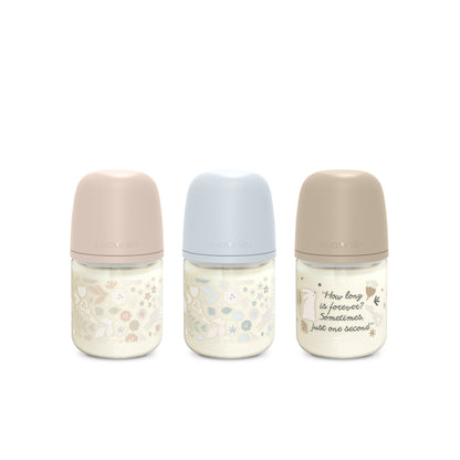 Suavinex Biberón de Vidro com Silicone S Wonderland 120ml