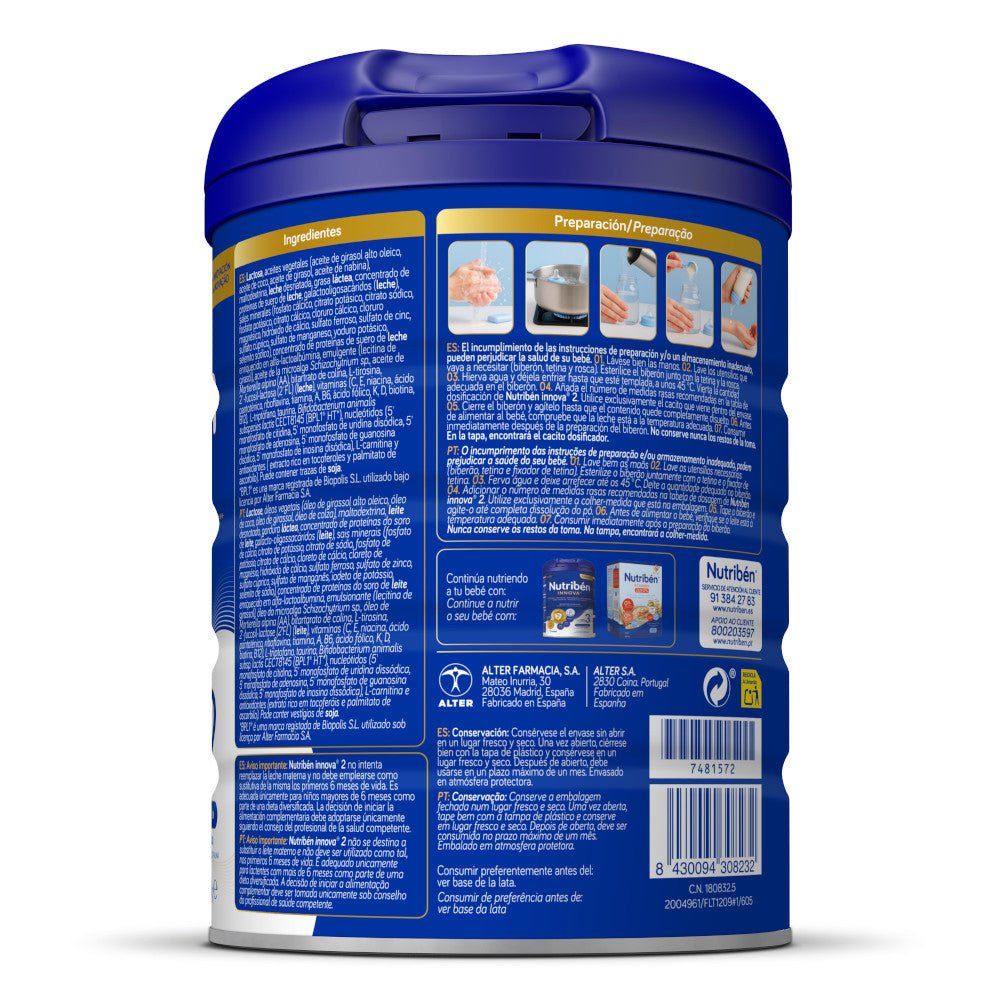 NUTRIBEN Innova 2 Leche de Continuación 800gr ES