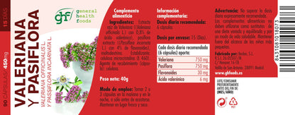 Ghf Valerian + Passionflower 90 Capsules