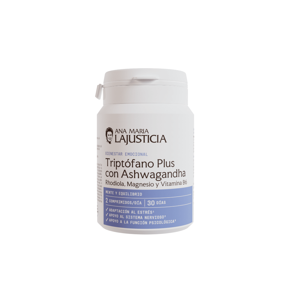 Ana María Lajusticia Tryptophan Plus Ashwagandha Rhodiola und Magnesium 60 Tabletten